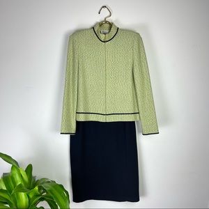 St. John Marie Gray Skirt Suit Set